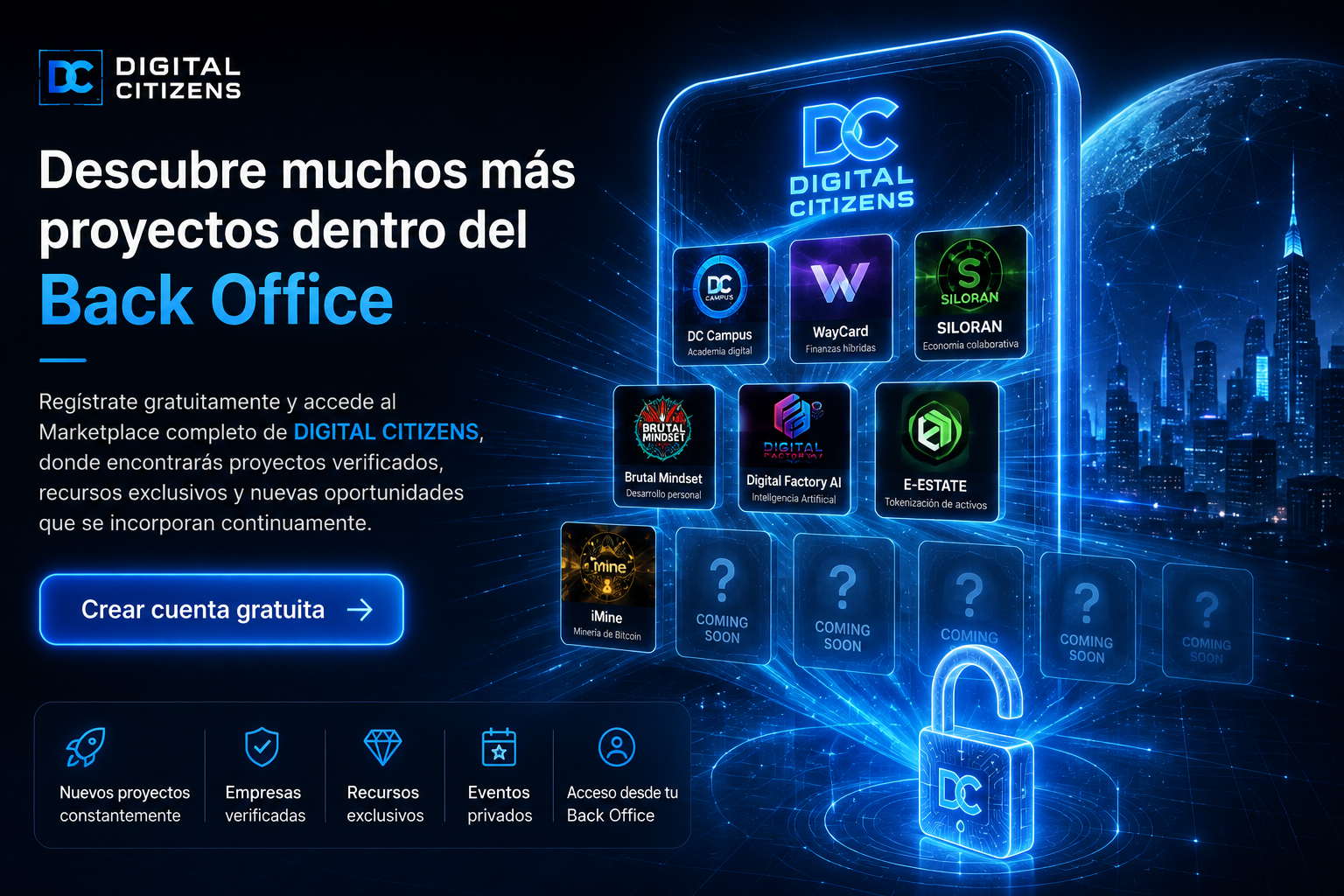 Descubre muchos más proyectos dentro del Back Office
